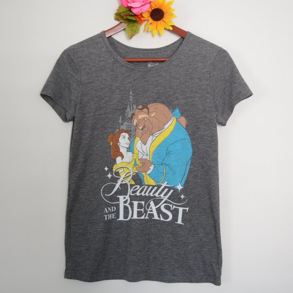 Disney Beauty and the Beast Gray Tee